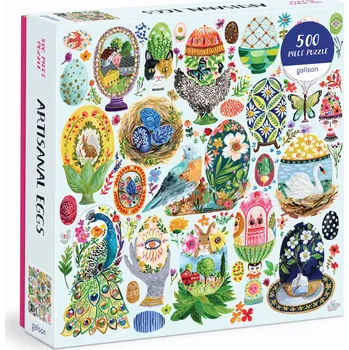 Puzzle Puzzle malovaná vajíčka 500 dílků Galison