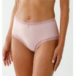 Blancheporte Sada 3 kalhotek maxi z bavlny a krajky slonová kost+béžová+růžová 54/56