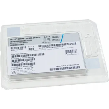 Interní pevný disk SSD disk Intel P4510 2TB 2,5" NVMe U.2 SSDPE2KX020T8