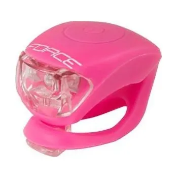 Cyklosvítilna Force F Double zadní blikačka růžová