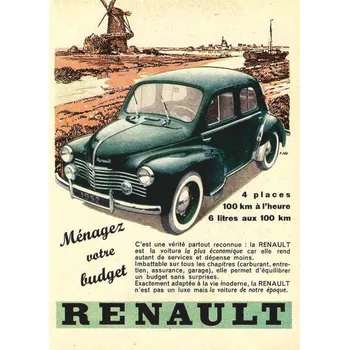 Plechová cedule Auto Renault - ceduľa 29cm x 20cm Plechová tabuľa