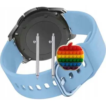 Pouzdro na mobilní telefon Řemínek Řemínek pro Zeblaze Stratos 3 Ultra, Silikonový Modrý Smyčka, nastavitelný