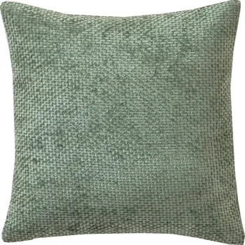 Povlak na dekorativní polštářek Blancheporte Sada 2 žinylkových jednobarevných povlaků na polštář zelená opěrka + sedák