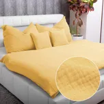 Mušelínové ložní povlečení Nature MSN-059 Světle žlutooranžové Jednolůžko 140x200 a 70x90 cm