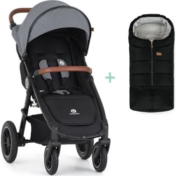 Kočárek PETITE&MARS Kočárek sportovní Street2 Air Oak Ultimate Grey + PETITE&MARS fusak Jibot