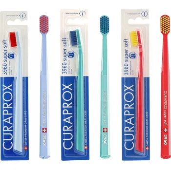 Zubní kartáček CURAPROX CS 3960 Super Soft Manuální Kartáček Ultra Měkký 3x