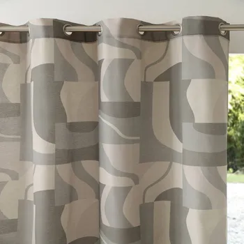 Blancheporte Zatemňovací závěs s potiskem a kovovými očky přírodní 135x260 cm