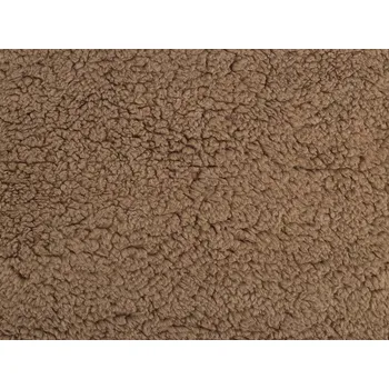 Kožešina beránek úplet METRÁŽ - 4 hnědá