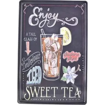 Plechová cedule Cedule Enjoy Seet Tea