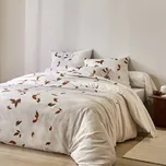 Blancheporte Flanelové povlečení Podzim s potiskem bílá povlak na polštář 63x63 cm