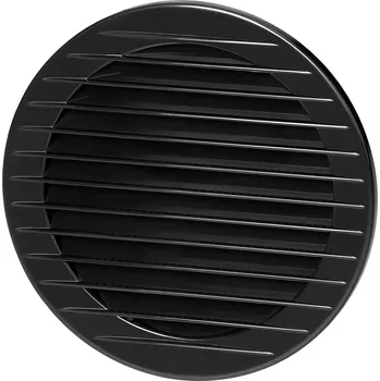 Větrací mřížka Kulatá větrací mřížka se sítí ?100, grafit