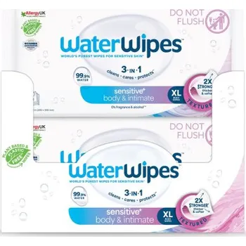Vlhčený ubrousek 12x WATERWIPES Ubrousky vlhčené Body&Intimate 30 ks (360 ks)