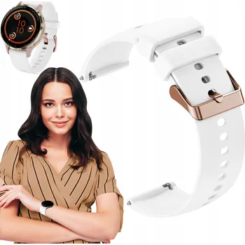 Řemínek na hodinky Řemínek ChronSmarta pro Garmin 20mm, bílý