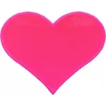 Samolepka reflexní růžové srdíčko