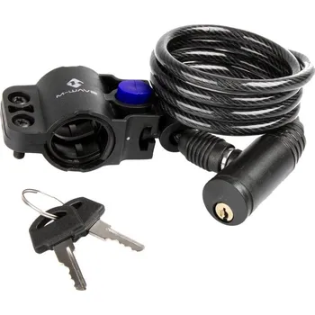 Zámek na kolo Zámek M-Wave 6x1000mm černý