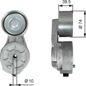 Napínák, žebrovaný klínový řemen MTX MTX-BT-YP076