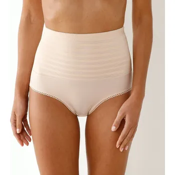 Kalhotky Blancheporte Stahující zeštíhlující kalhotky ze saténu a žakárového tylu tělová 42/44