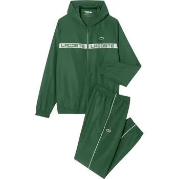 Pánská tepláková souprava Lacoste Logo Stripe Tennis - pine green Zelený (L)