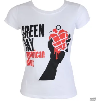 Dámské tričko Tričko metal dámské Green Day - American Idiot - ROCK OFF - GDTSW12LW - S