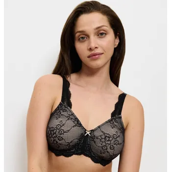 Podprsenka Triumph Zmenšující krajková podprsenka Contouring Sensation Triumph®, s kosticemi černá 80F