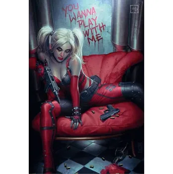 Plechová cedule Cedule 30cm x 20cm Harley Quiin Play