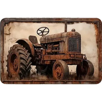 Plechová cedule Cedule Traktor old - Retro plechové cedule