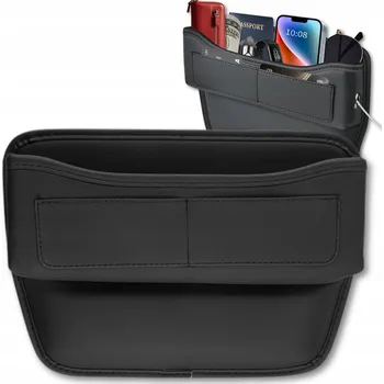 autokoberec Organizer Samochodowy Taška do auta Mezi Křeslo Pevná Černá Kapsa
