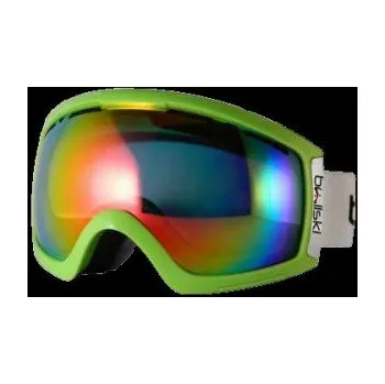 Lyžařské brýle Bullski IRON zelené/chromově duhové červené sklo