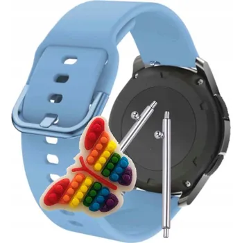 Řemínek na hodinky Řemínek Řemínek Silikonový Modrý Smyčka univerzální 22mm