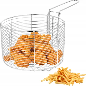 Cedník a síto SÍTKO NA HLUBOKÉ SMAŽENÍ 18 CM nerezová ocel Košík na hranolky