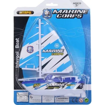 Hračka pro nejmenší Loď/Plachetnice do vody plast 16x19cm na baterie - mix variant či barev