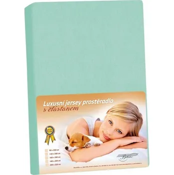 Prostěradlo Bellatex Jersey prostěradlo s elastanem tyrkysová, 160 x 200 cm