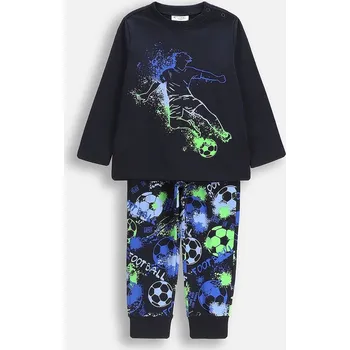 Dámské pyžamo Dětské bavlněné pyžamo Coccodrillo tmavomodrá barva, s potiskem, PYJAMAS ZC5448108PJS 59X, vel. 164-170