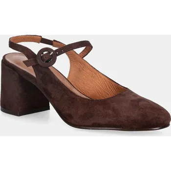 Dámské lodičky Semišové lodičky Jonak DOLLAR VELOURS 3900090 hnědá 89X, EUR 37