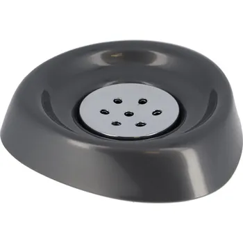 Mýdlenka Miska na mýdlo Cuesta, šedá/s chromovými prvky