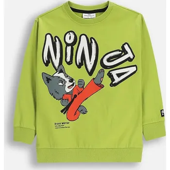 Chlapecká mikina Dětská bavlněná mikina Coccodrillo ZC5143101SBK zelená 71X, vel. 122