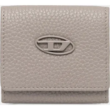 Peněženka Kožená peněženka Diesel HISSU EVO HISSU EVO pánská, šedá barva, X10300.P0685 09X, vel. ONE SIZE