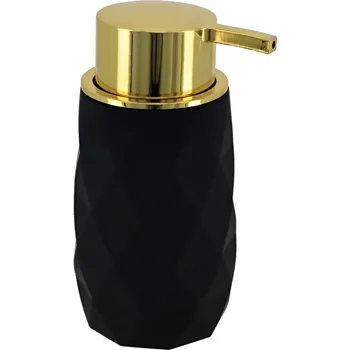 Dávkovač mýdla Dávkovač mýdla Lorantos, černá/se zlatými prvky, 210 ml