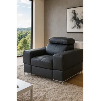 Křeslo Kožené křeslo BAZALT