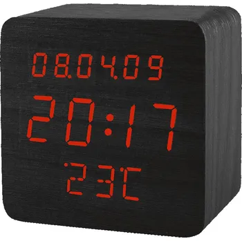 Budík GHY-1310 Xonix Dřevěný budík 3x budík Datum 9 Cm