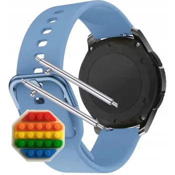 Pouzdro na mobilní telefon Pásek Řemínek pro Huawei Watch 3, Silikon Modrý Poutko, nastavitelný