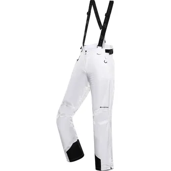 Snowboardové kalhoty Alpine Pro Edesa Dámské lyžařské kalhoty s Ptx membránou LPAD722 bílá S