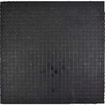 Dlažba HLINÍKOVÁ MOZAIKA, ČERNÁ DLAŽDICE 4MM