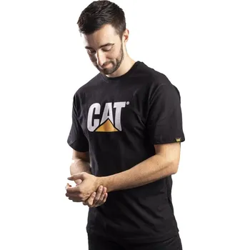 Pánské tričko CATERPILLAR Trademark Logo černé pánské triko L