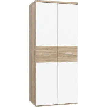 Šatní skříň Forte Winnie 79.9 cm Dub Sonoma / Bílá