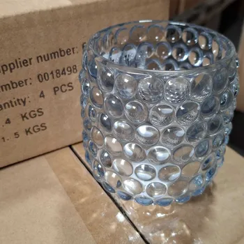 Svícen blokker stojánek na čajovou svíčku Bistro Blok – modrý 0018498