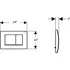 Splachovací tlačítko Geberit Delta30 115.137.11.1