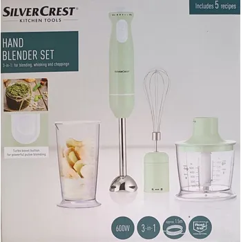 SILVERCREST KITCHEN TOOLS Tyčový mixér SSMS 600 F6, mintová