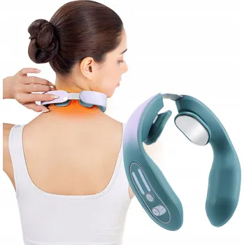 Masážní přístroj Masážní Přístroj na krk Elektrostimulátor šíje s vyhříváním