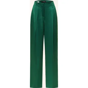 Dámské kalhoty Marc Cain Dámské Marlene Kalhoty Ze Saténu, 556 dark jade...
